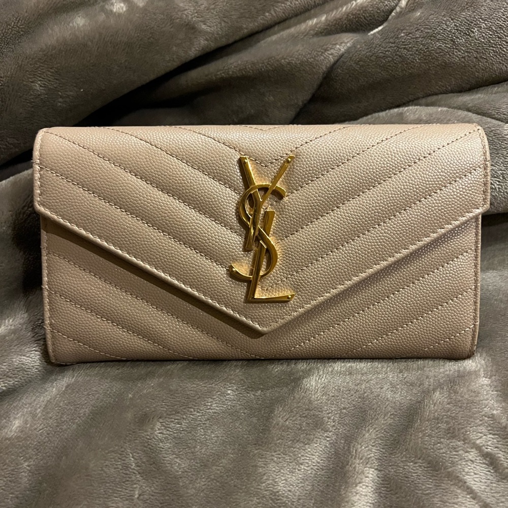 Large YSL envelope wallet